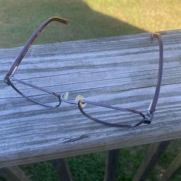 Anne Klein glasses metal rim frames red tortoise color AK9107 - Picture 11 of 12